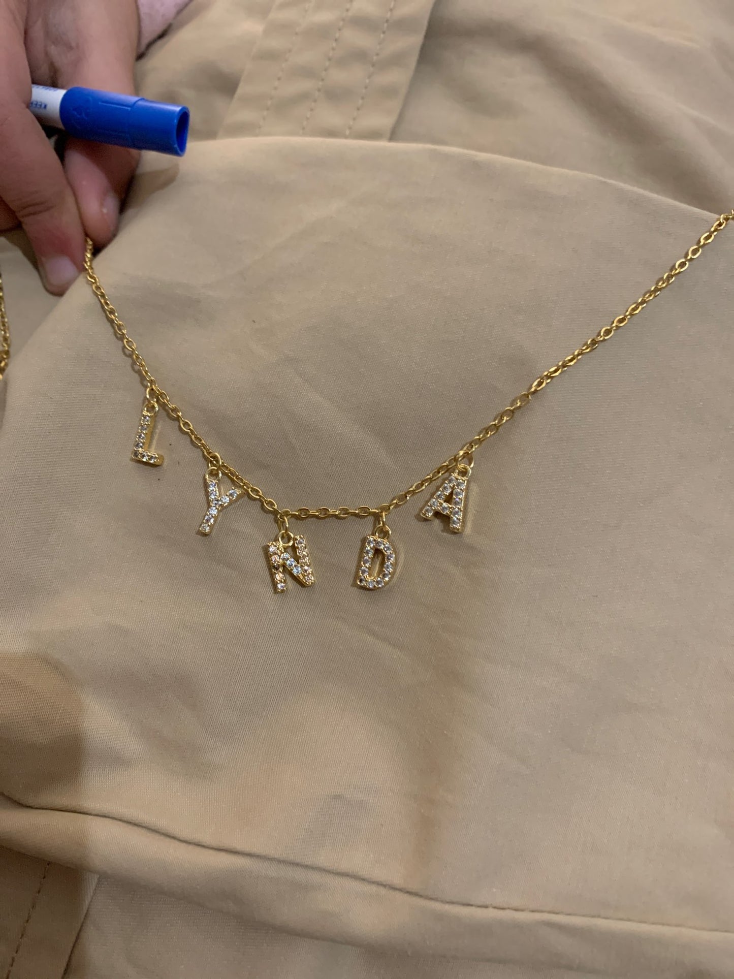 collier prenom personalisé