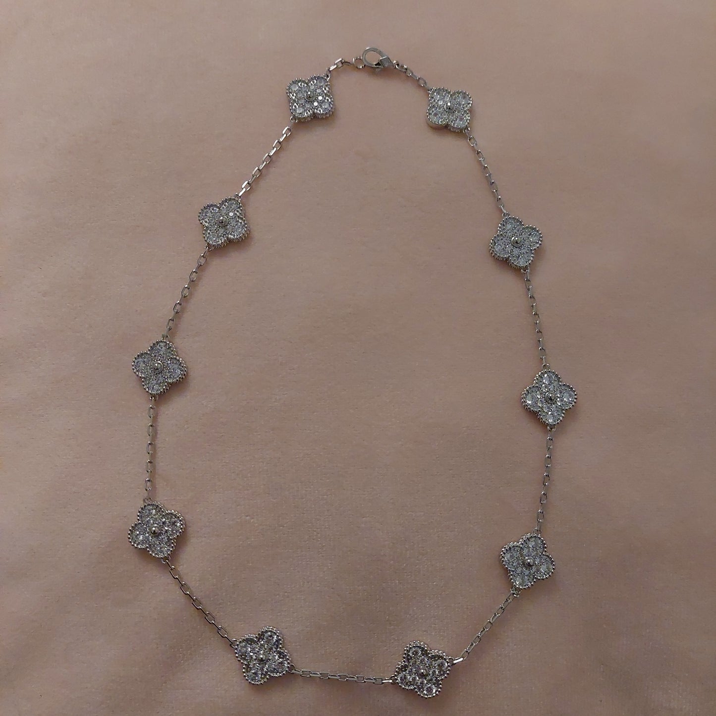 Collier vca full strass