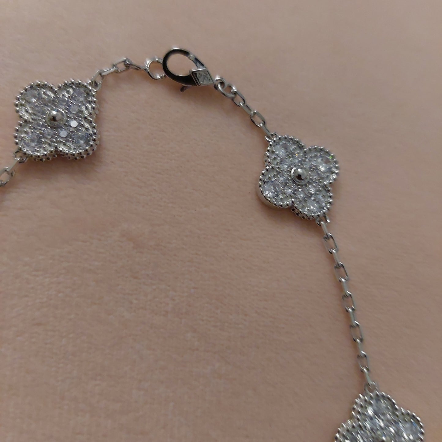 Collier vca full strass