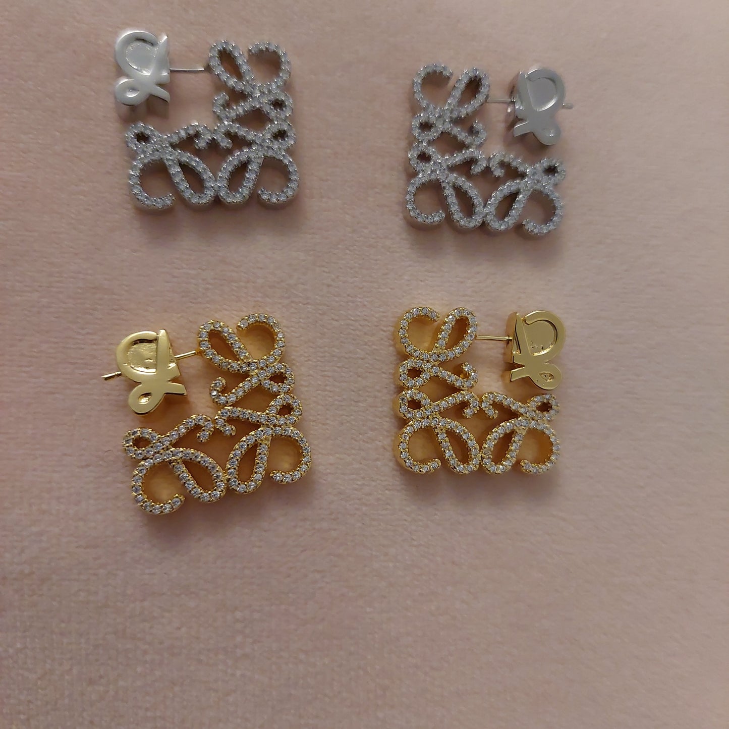 Boucles d'oreilles loewe doré/argenté/rose gold