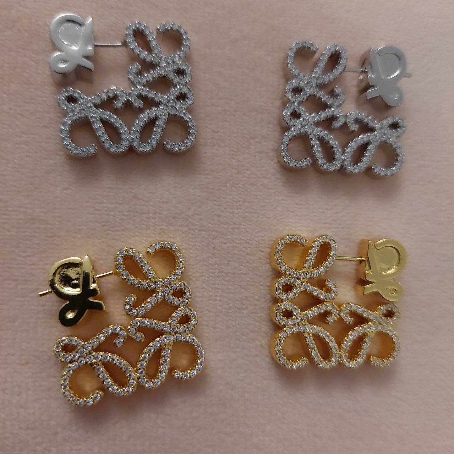 Boucles d'oreilles loewe doré/argenté/rose gold