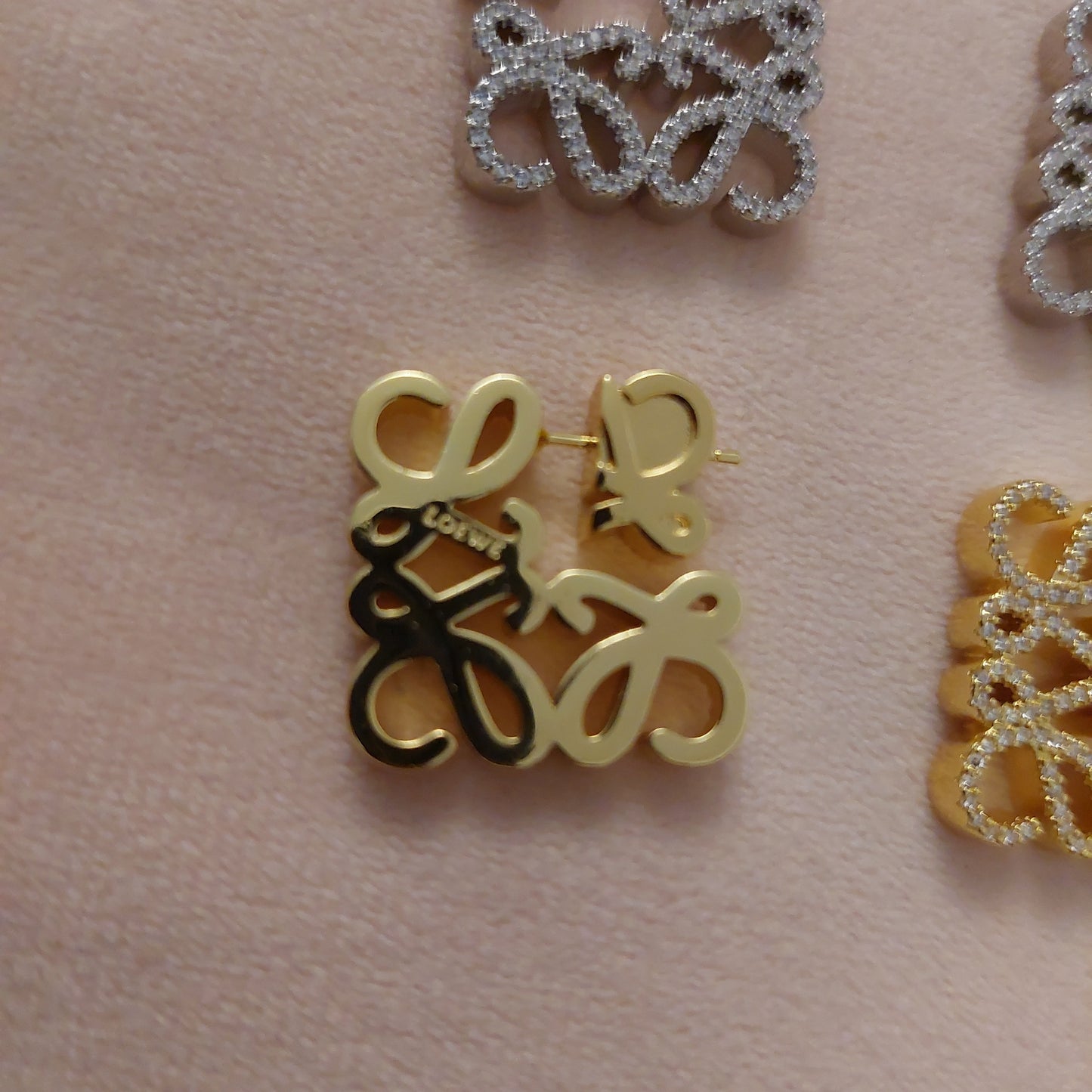 Boucles d'oreilles loewe doré/argenté/rose gold