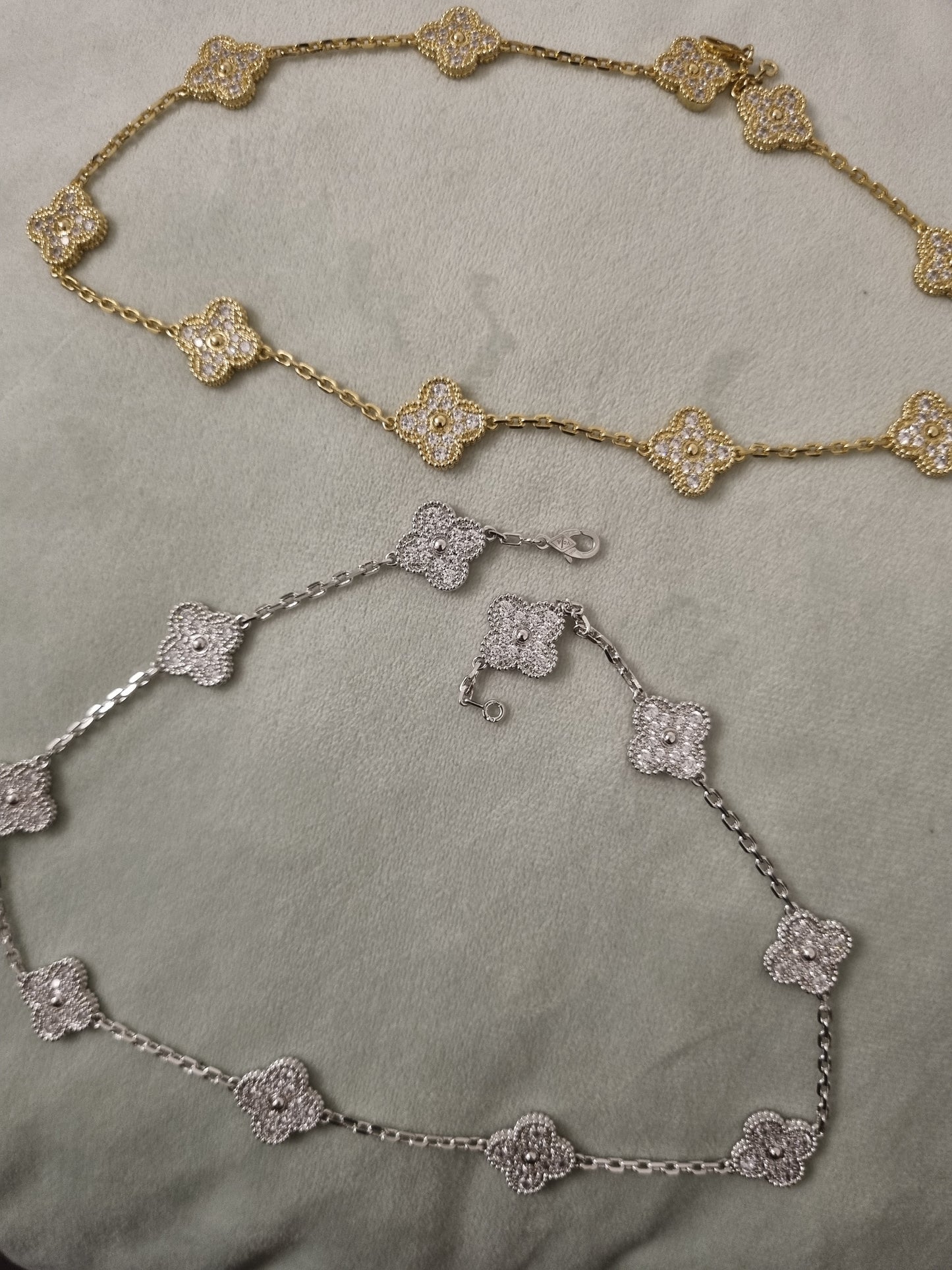 Collier vca full strass