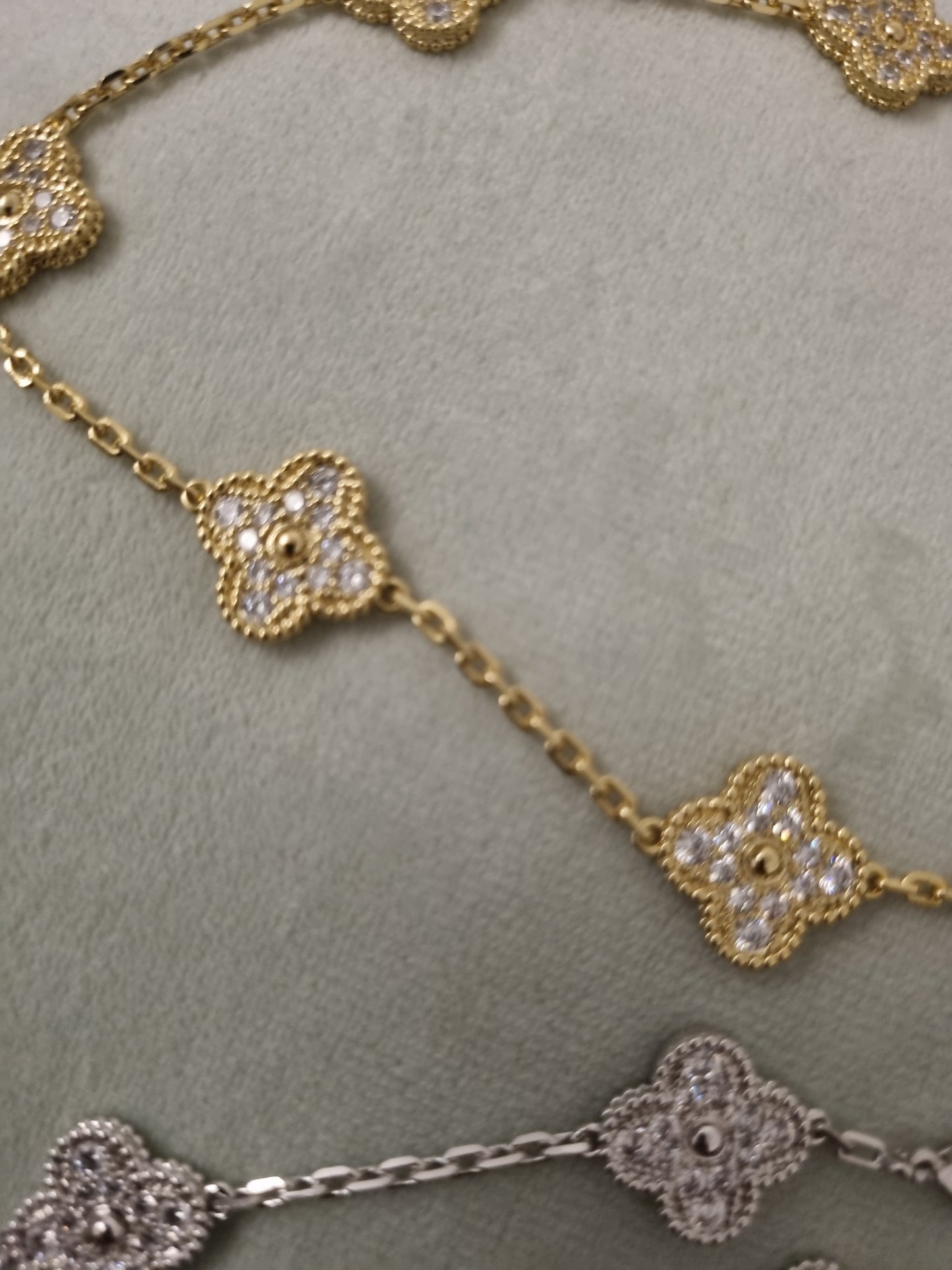 Collier vca full strass