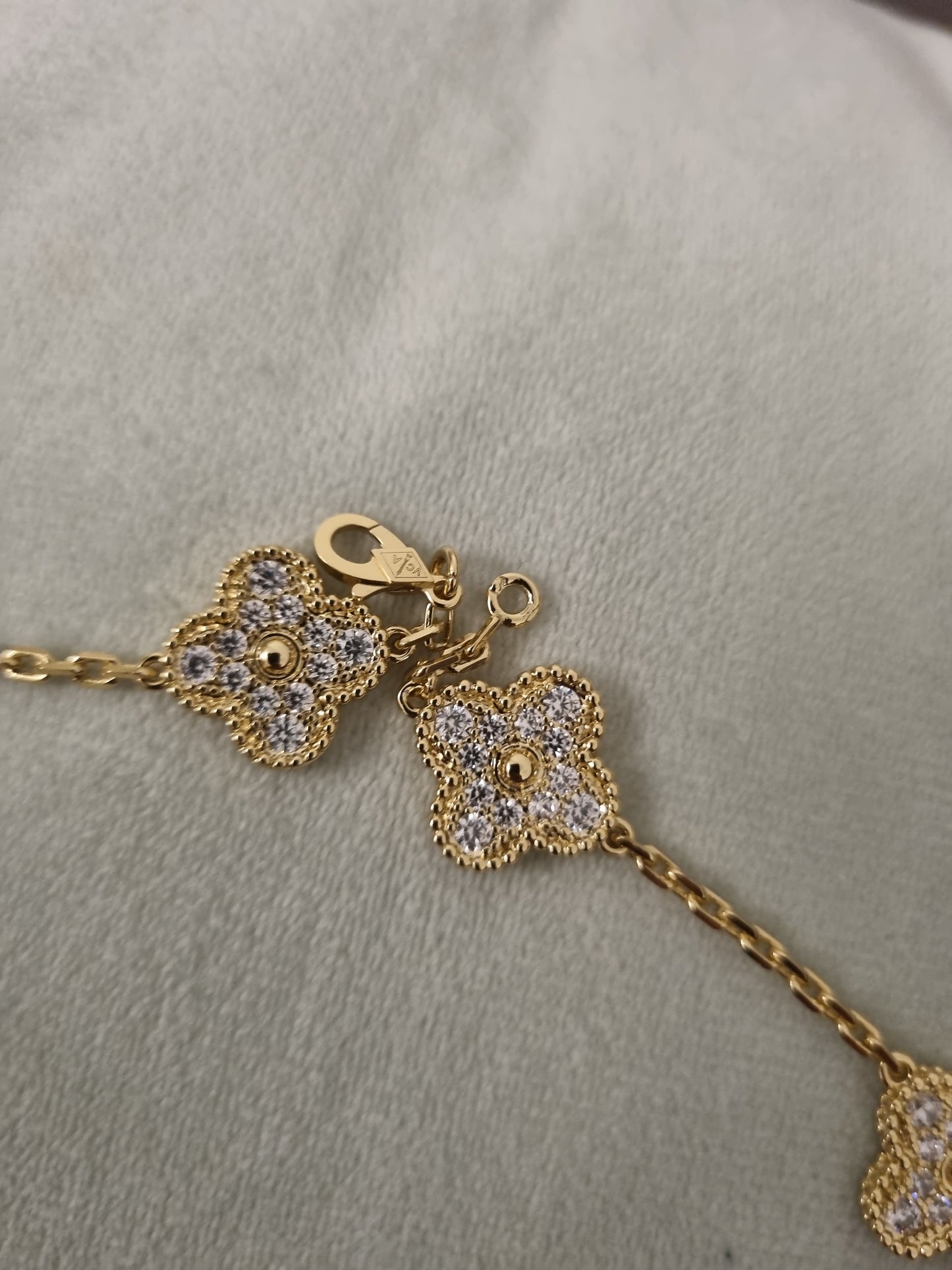 Collier vca full strass