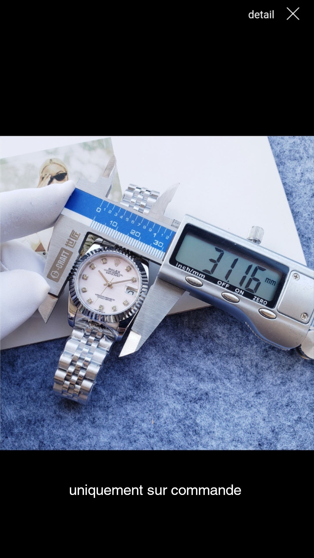 montre femme silver pink