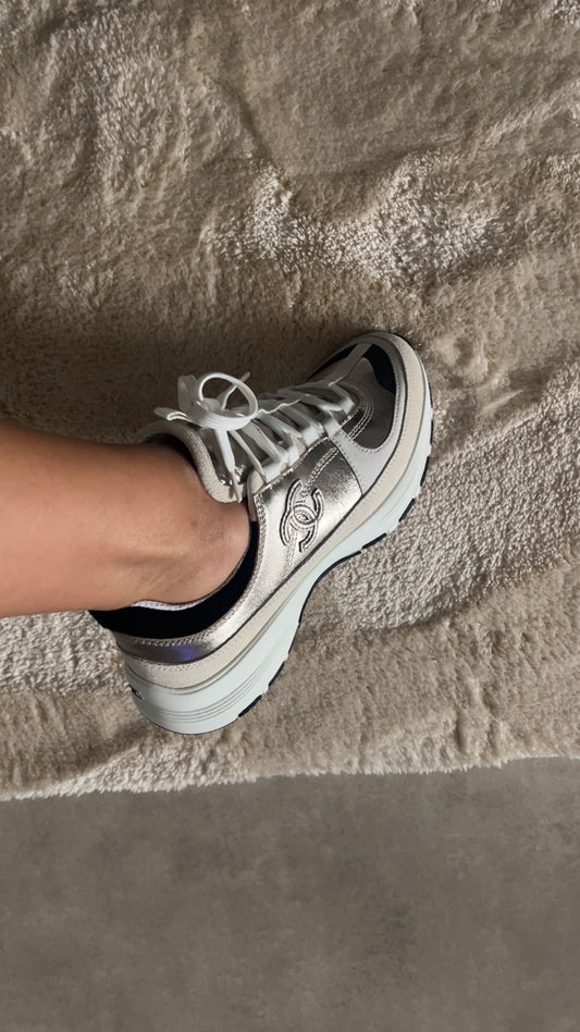 Sneakers cc basse silver gold