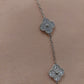 Collier vca full strass argent