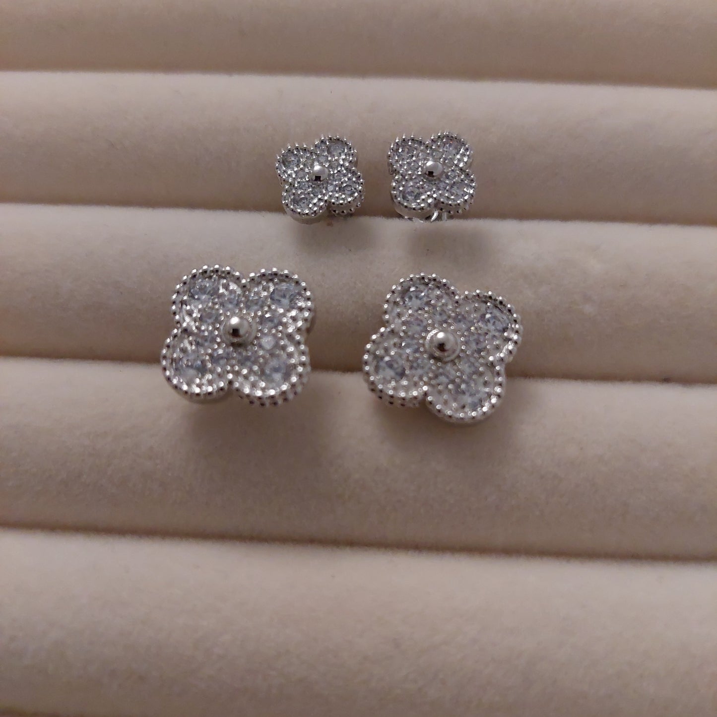 Boucle d'oreilles vca full pavé