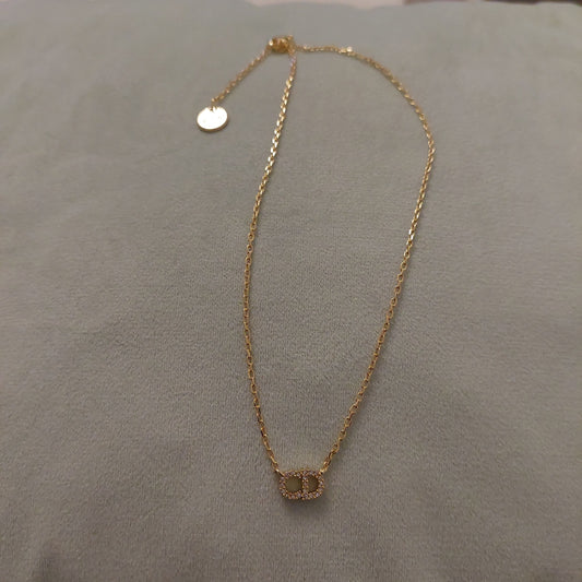 Collier CD doré